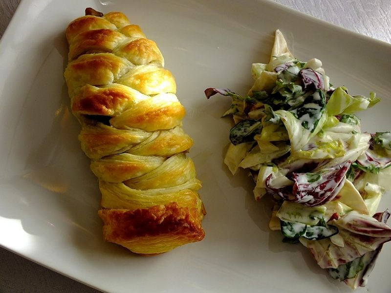 Drobiowo - pieczarkowe mumie