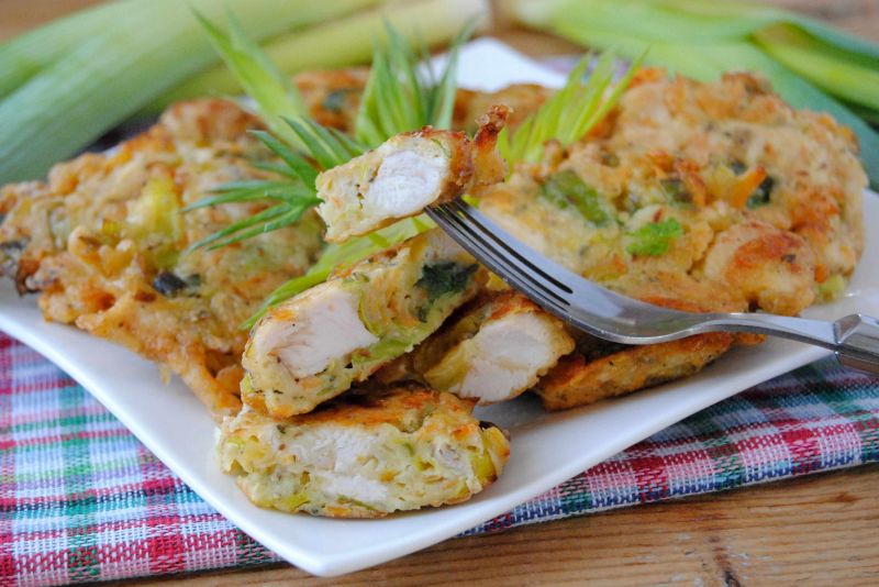 Drobiowo-porowe kotleciki Drobiowo-porowe kotleciki