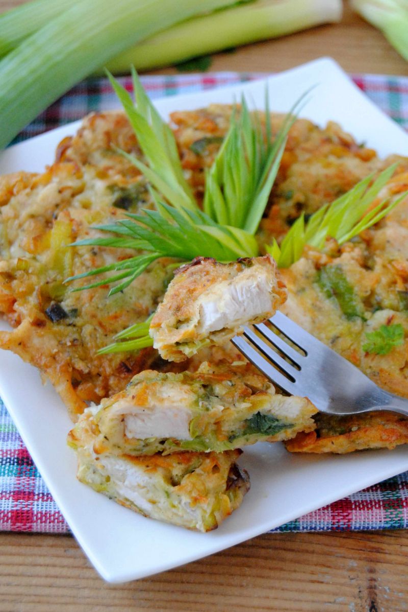 Drobiowo-porowe kotleciki Drobiowo-porowe kotleciki