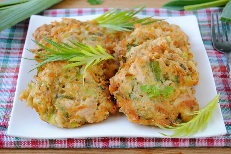 Drobiowo-porowe kotleciki Drobiowo-porowe kotleciki