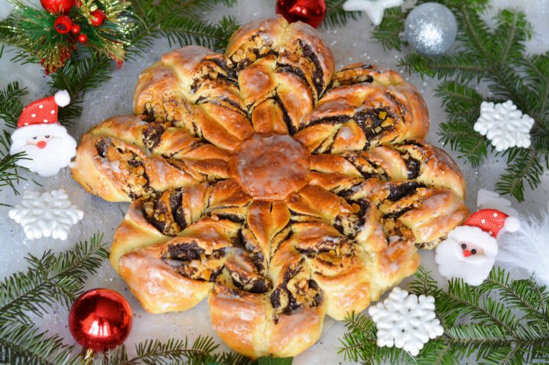 Drożdżowa gwiazda z makiem Drożdżowa gwiazda z makiem