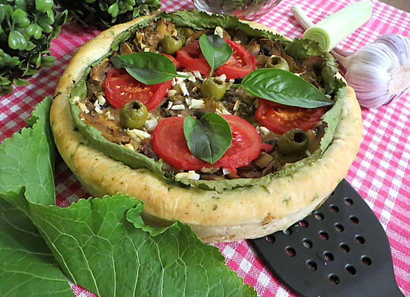 Drożdżowa tarta z porem Drożdżowa tarta z porem