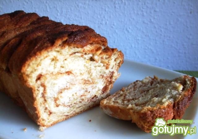 Drożdżowe ciasto cynamonowe w keksówce Drożdżowe ciasto cynamonowe w keksówce