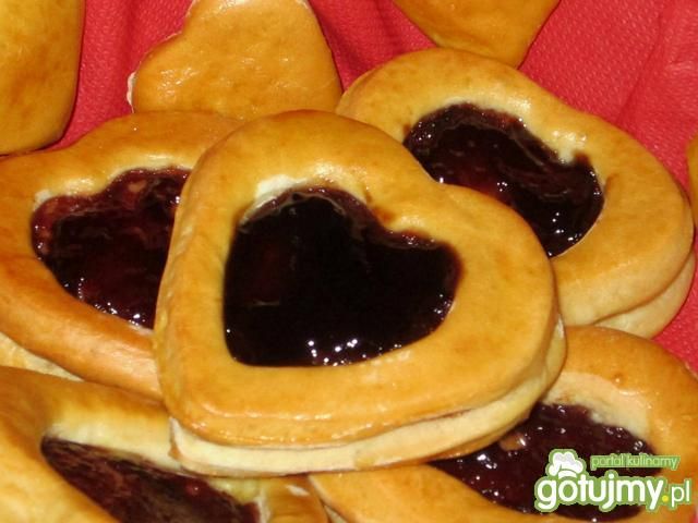 Drożdżowe serca z powidłami Drożdżowe serca z powidłami