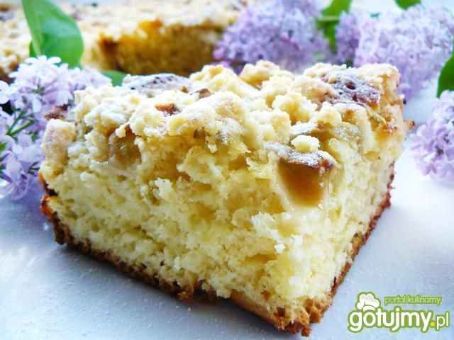 Drożdżowe z rabarbarem i kruszonką 2