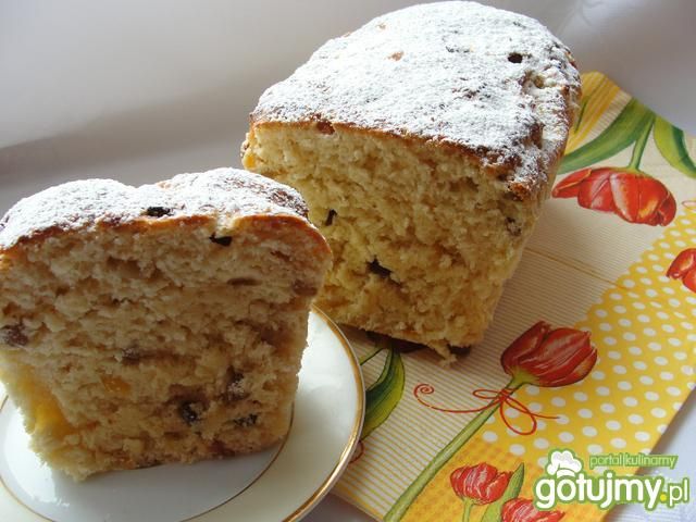 Drożdżowe z rodzynkami i skórką