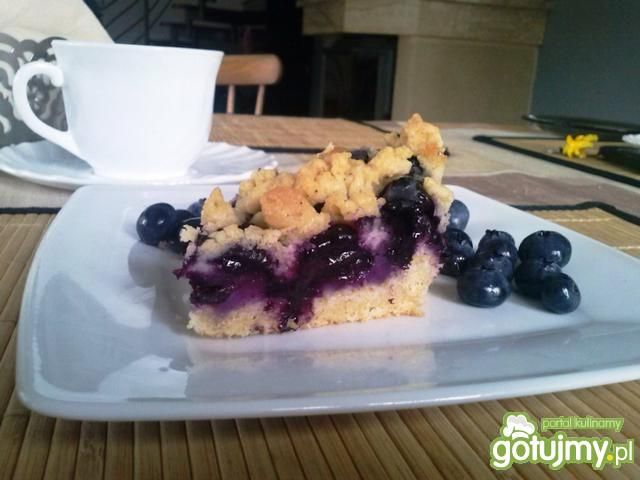 Drożdżówka z jagodami Drożdżówka z jagodami