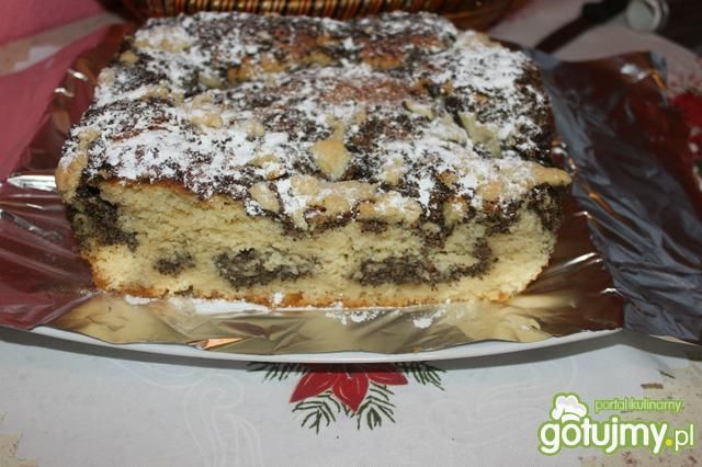 Drożdzówka z makiem i serem swiąteczna  Drożdzówka z makiem i serem swiąteczna