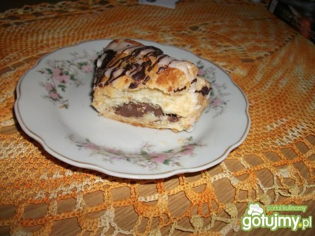 Drożdżówki francuskie z czekolada