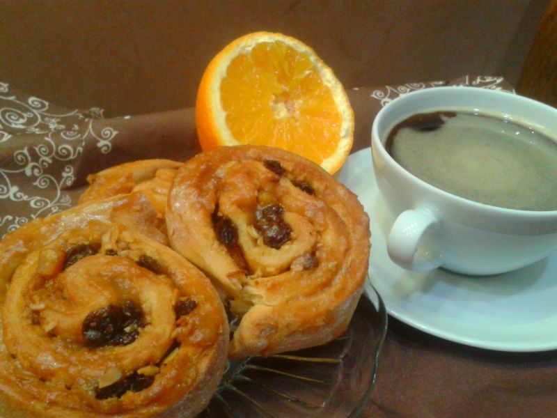 Drożdżówki z bakaliami  