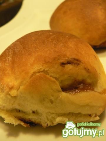 Drożdżówki z domowym musem jabłkowym  Drożdżówki z domowym musem jabłkowym