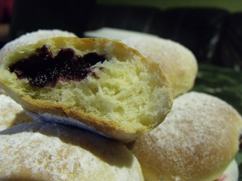 Drożdżówki z jagodami