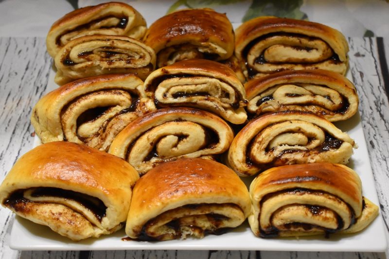 Drożdżówki z powidłami Drożdżówki z powidłami