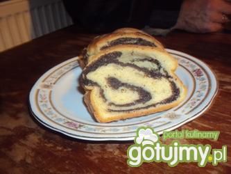 Drożdżowy makowiec zawijany