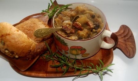 Drugie życie kapusty z grzybami