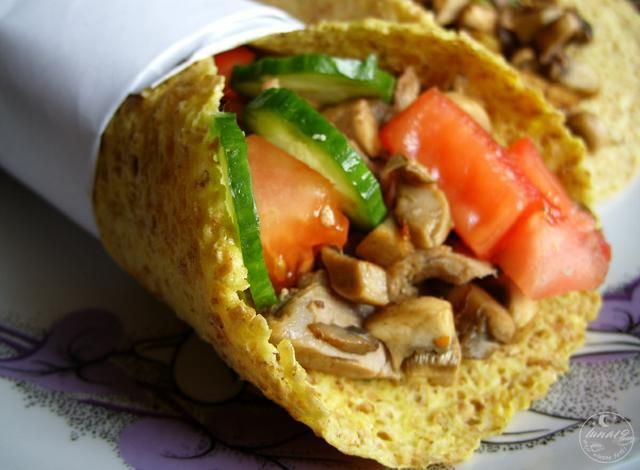 Dukanowa pita z pieczonym kurczakiem Dukanowa pita z pieczonym kurczakiem