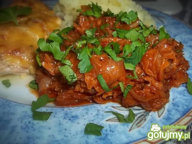 Duszona kapusta z cebulą i miodem Duszona kapusta z cebulą i miodem