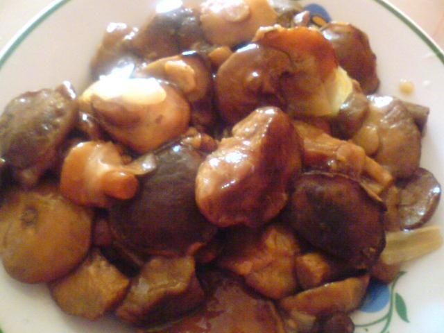 Duszone grzyby leśne