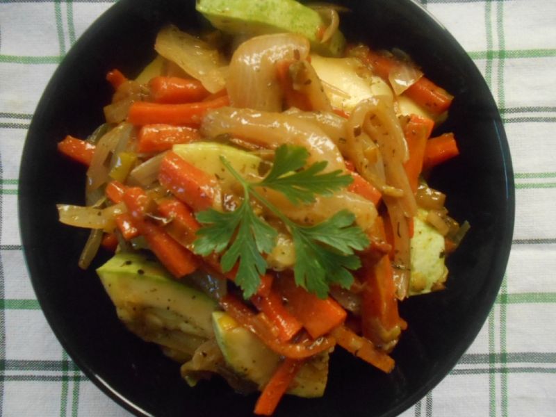 Duszone warzywa z mleczkiem kokosowym Duszone warzywa z mleczkiem kokosowym