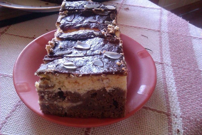 Dwu kolorowy sernik- izaura