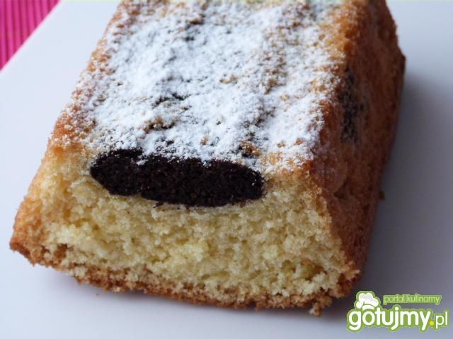 Dwukolorowe ciasto ucierane