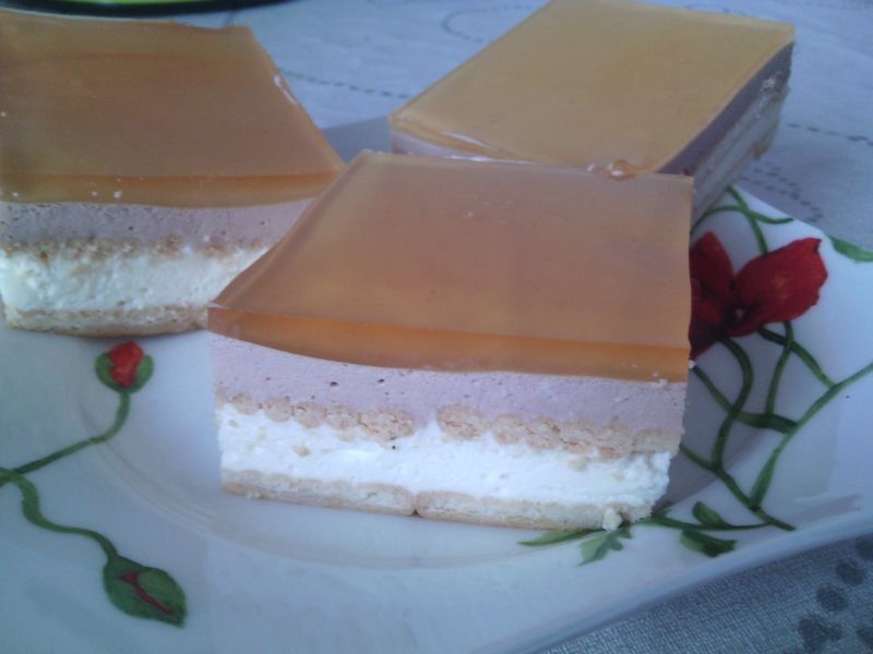 Dwusmakowy sernik na zimno Dwusmakowy sernik na zimno