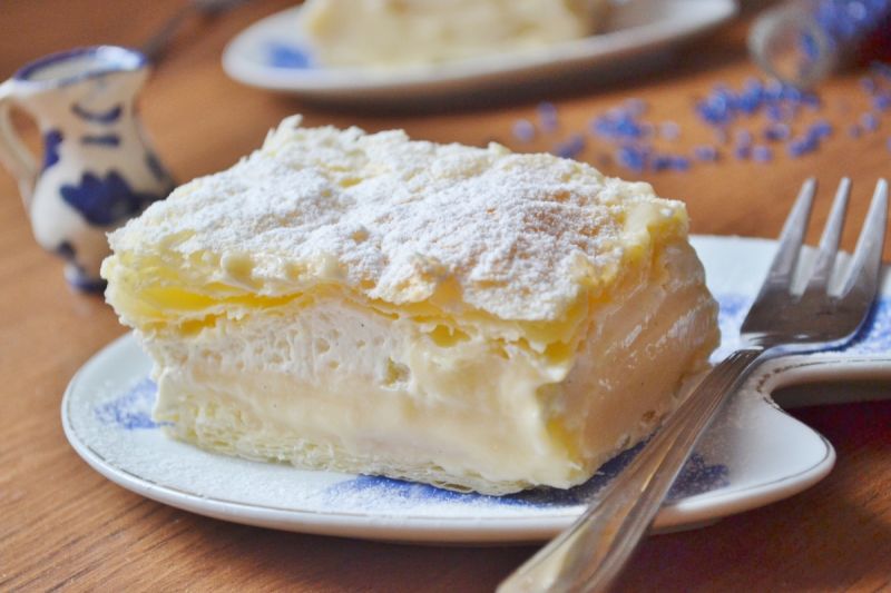 Dwuwarstwowe kremówki  Dwuwarstwowe kremówki