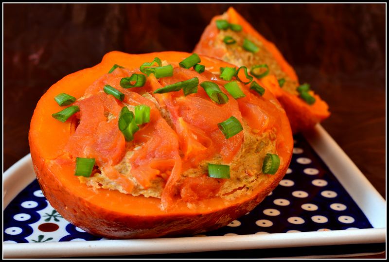 Dynia hokkaido z mięsem