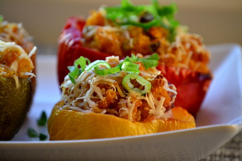 Dyniowa komosa ryżowa w papryce  Dyniowa komosa ryżowa w papryce