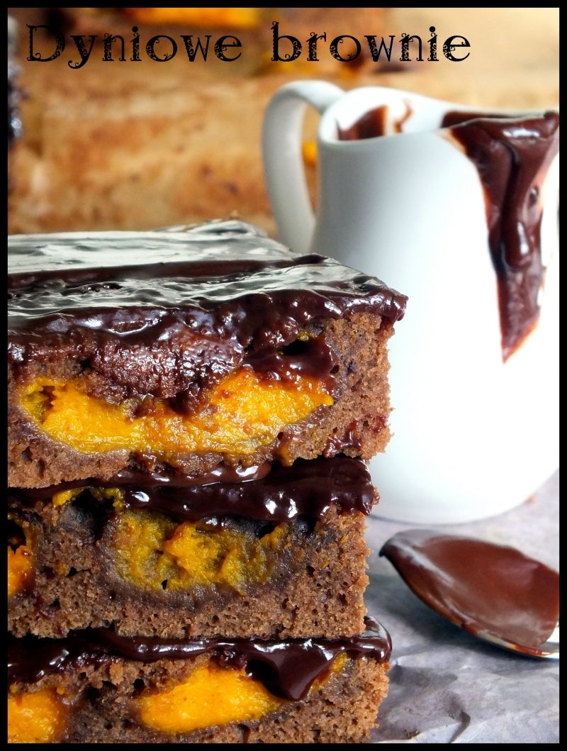 Dyniowe brownie mocno czekoladowe Dyniowe brownie mocno czekoladowe