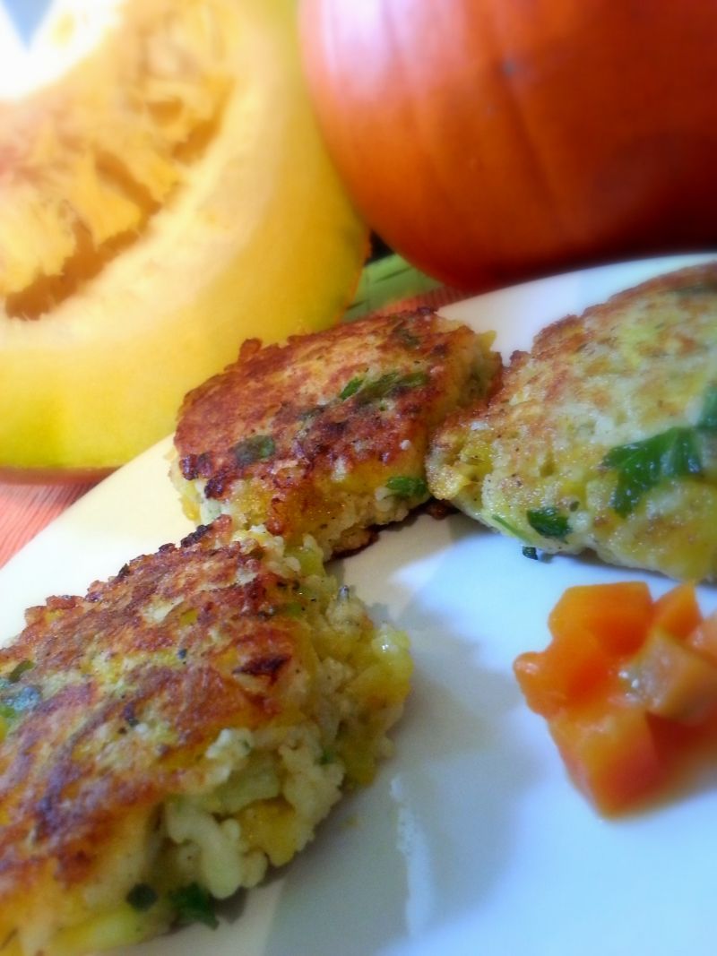 Dyniowe kotlety z kaszą jaglaną