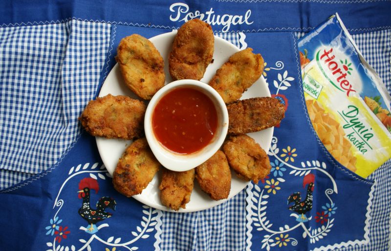 Dyniowe krokiety z dorszem  Dyniowe krokiety z dorszem