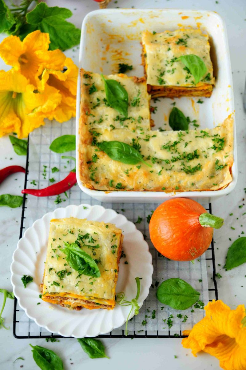 Dyniowe lasagne