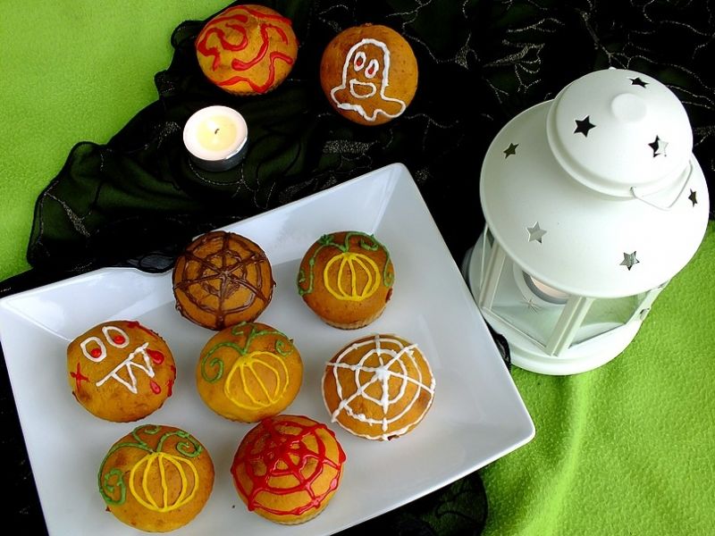 Dyniowe muffinki na Halloween Dyniowe muffinki na Halloween