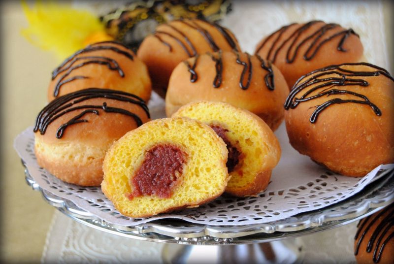 Dyniowe pączki z różą 