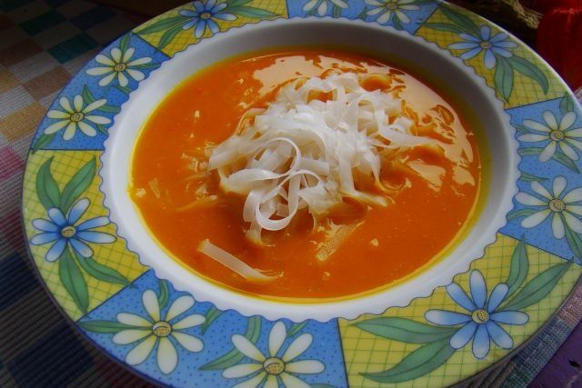 Dyniówka z makaronem ryżowym 