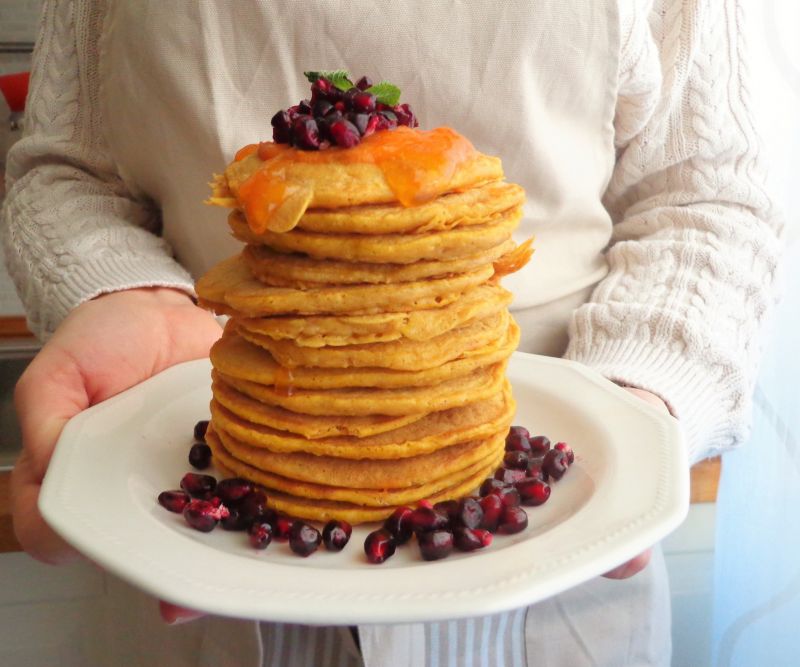 Dyniowo-jabłkowe pancake
