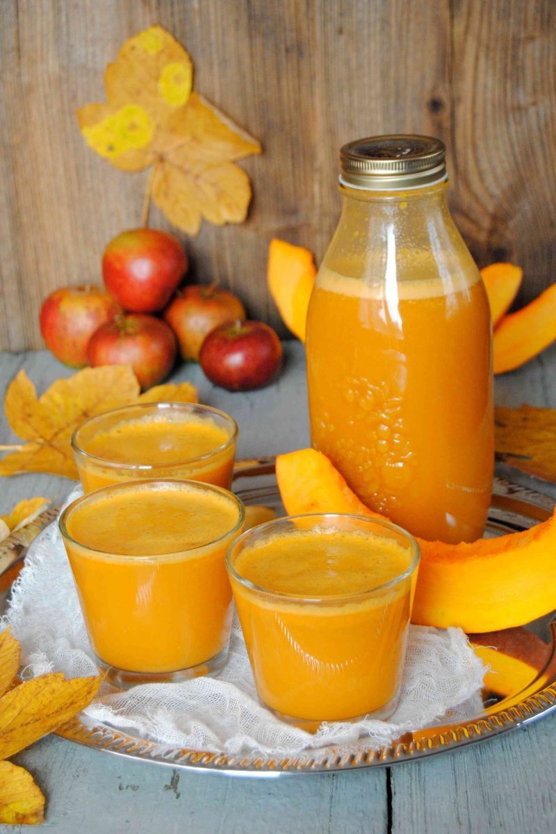 Dyniowo marchwiowy sok z jabłkami Dyniowo marchwiowy sok z jabłkami