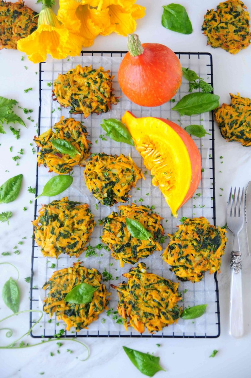 Dyniowo- szpinakowe placuszki