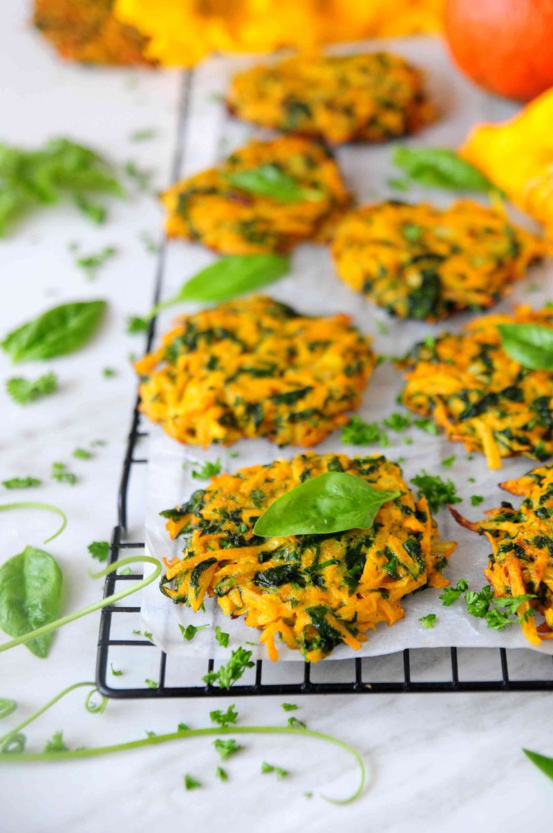 Dyniowo- szpinakowe placuszki