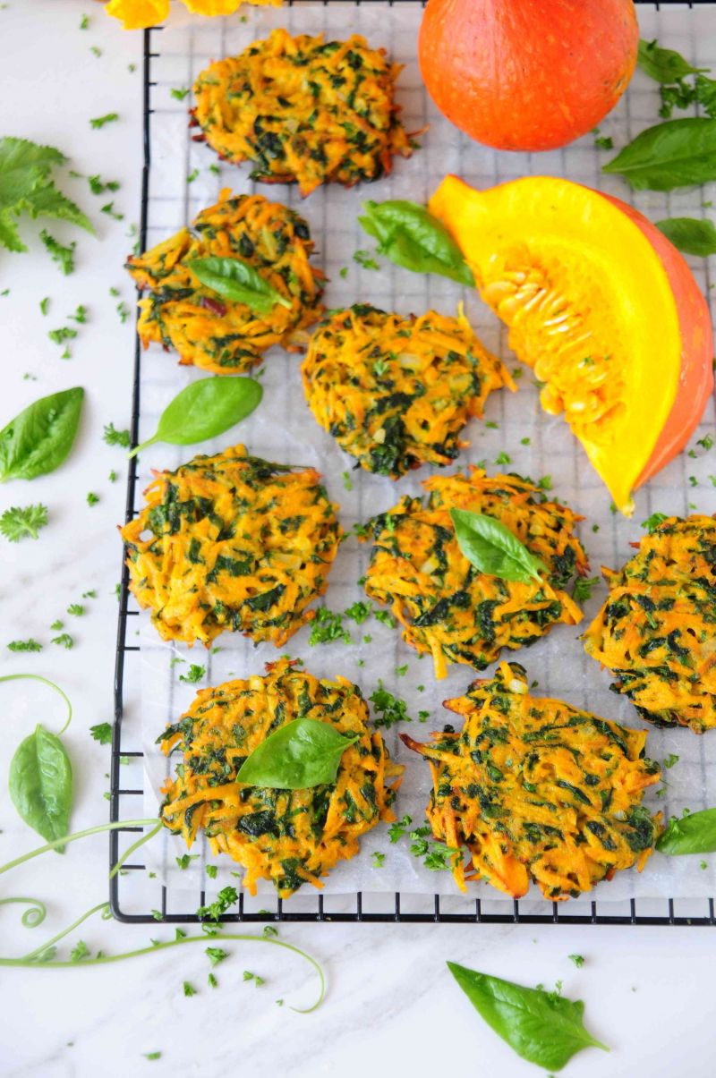 Dyniowo- szpinakowe placuszki