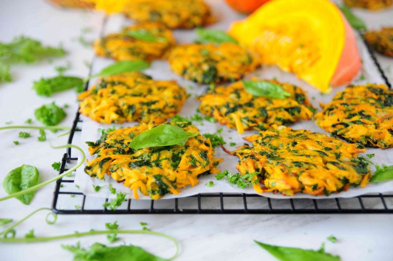 Dyniowo- szpinakowe placuszki