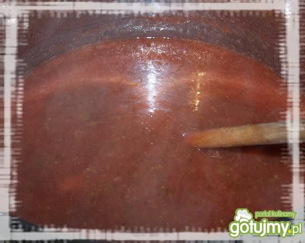 Dżem agrestowo truskawkowy.