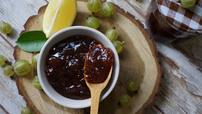 Dżem agrestowy z skórką cytrynową Dżem agrestowy z skórką cytrynową