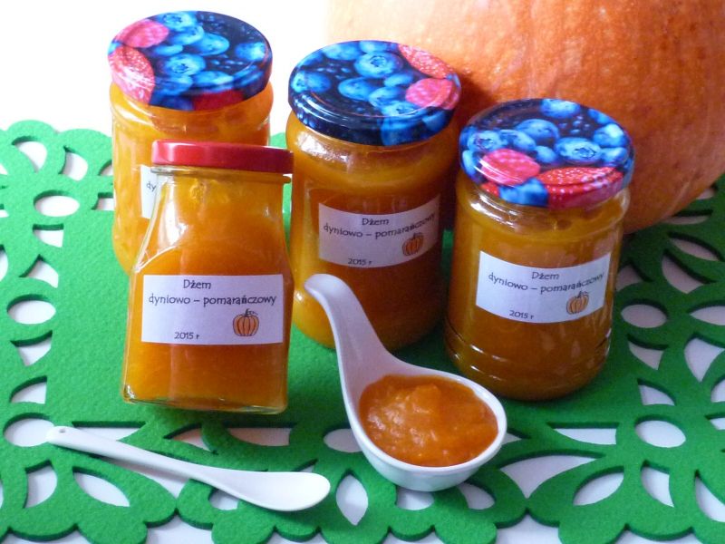 Dżem dyniowo-pomarańczowy