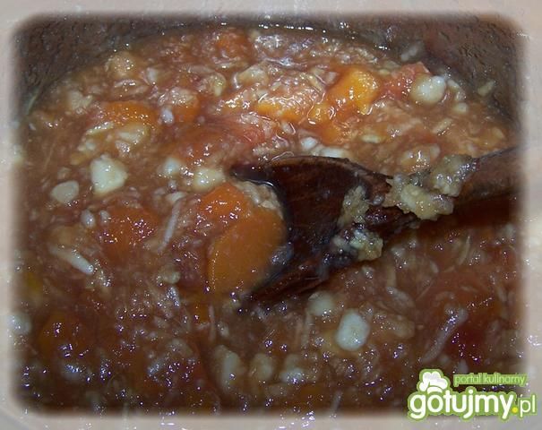 Dżem gruszkowo-jabłkowo-brzoskwiniowy.