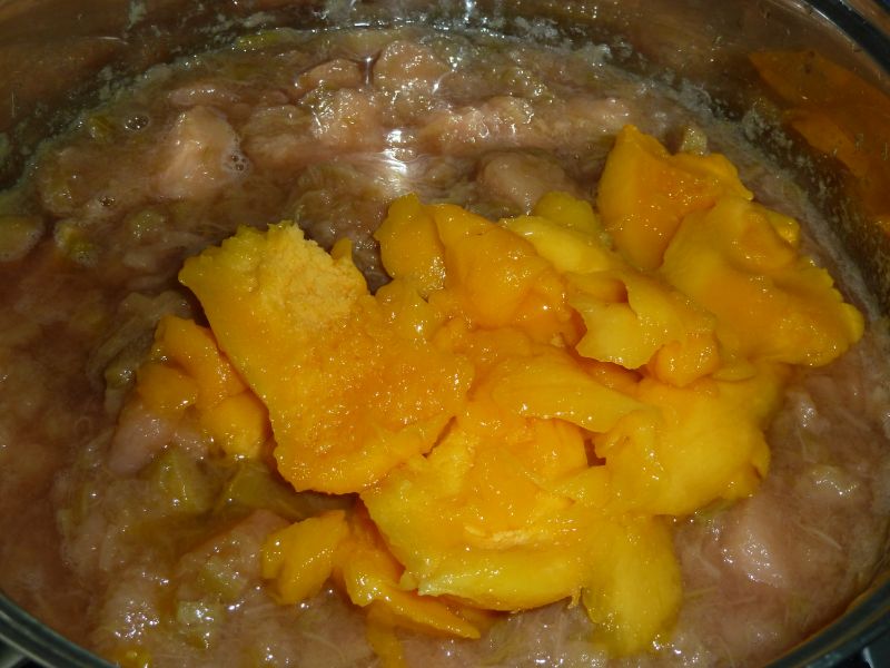 Dżem jabłkowo-rabarbarowy z mango