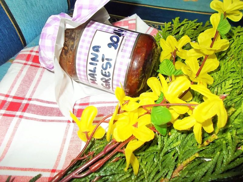 Dżem malinowo agrestowy