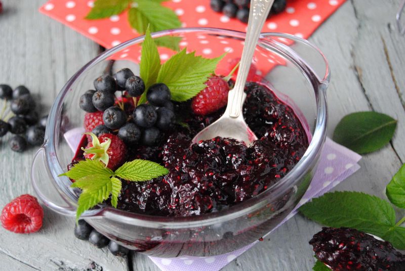 Dżem  malinowo-aroniowy Dżem  malinowo-aroniowy