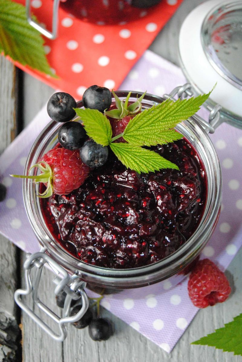 Dżem  malinowo-aroniowy Dżem  malinowo-aroniowy